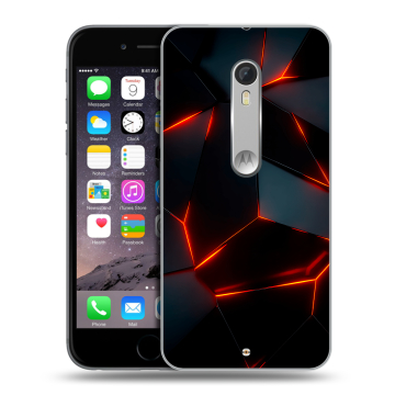 Пластиковый чехол на Motorola Moto X Style с принтом Яркие абстракции