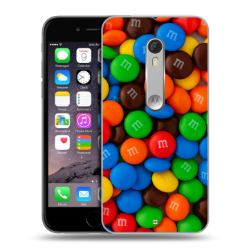 Пластиковый чехол на Motorola Moto X Style с принтом Конфеты