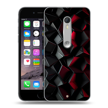 Пластиковый чехол на Motorola Moto X Style с принтом Абстракция