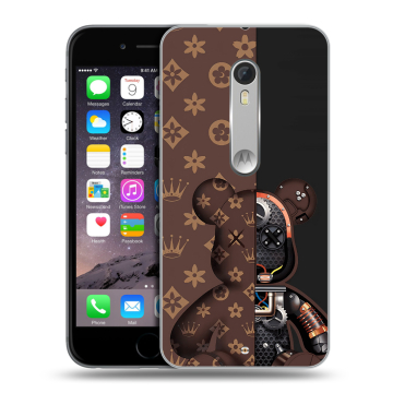 Пластиковый чехол на Motorola Moto X Style с принтом Луи робот
