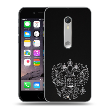 Пластиковый чехол на Motorola Moto X Style с принтом Герб России Пластиковый чехол на Motorola Moto X Style с принтом Герб России