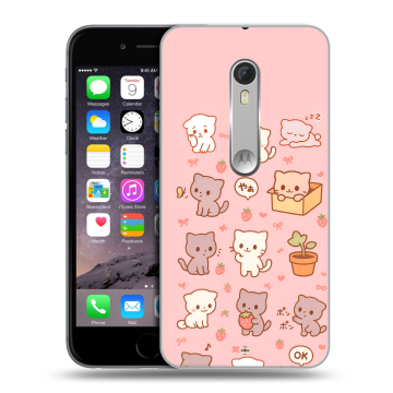 Пластиковый чехол на Motorola Moto X Style с принтом Hello Kitty Хелоу Кити