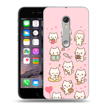 Пластиковый чехол на Motorola Moto X Style с принтом Hello Kitty Хелоу Кити