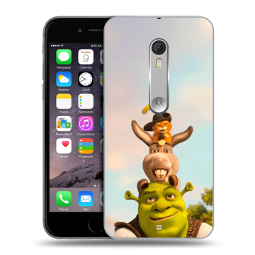 Пластиковый чехол на Motorola Moto X Style с принтом Шрек Shrek Пластиковый чехол на Motorola Moto X Style с принтом Шрек Shrek
