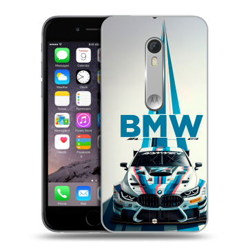 Пластиковый чехол на Motorola Moto X Style с принтом БМВ BMW
