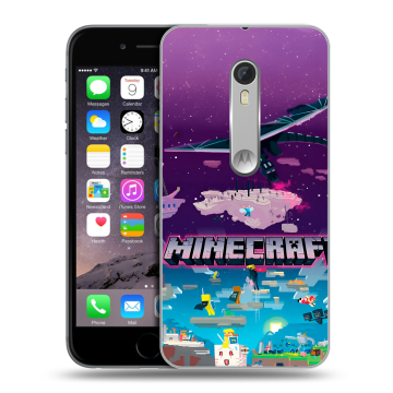 Пластиковый чехол на Motorola Moto X Style с принтом Майнкрафт Minecraft