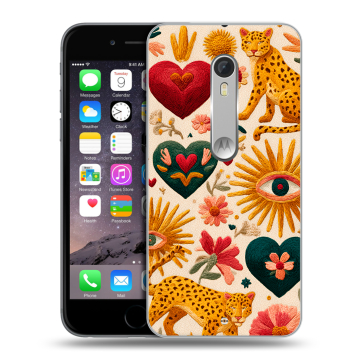 Пластиковый чехол на Motorola Moto X Style с принтом Модный принт Пластиковый чехол на Motorola Moto X Style с принтом Модный принт