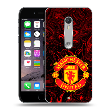 Пластиковый чехол на Motorola Moto X Style с принтом Manchester United Пластиковый чехол на Motorola Moto X Style с принтом Manchester United
