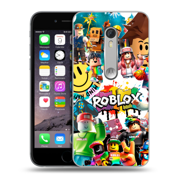 Пластиковый чехол на Motorola Moto X Style с принтом Roblox Роблокс Пластиковый чехол на Motorola Moto X Style с принтом Roblox Роблокс