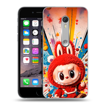 Пластиковый чехол на Motorola Moto X Style с принтом Labubu Лабубу
