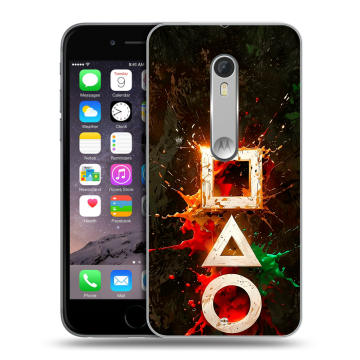 Пластиковый чехол на Motorola Moto X Style с принтом Squid Game Игра кальмара