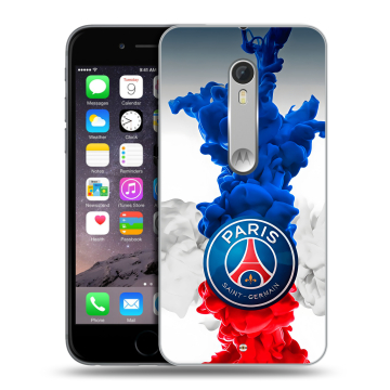 Пластиковый чехол на Motorola Moto X Style с принтом PSG ПСЖ Пластиковый чехол на Motorola Moto X Style с принтом PSG ПСЖ