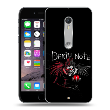 Пластиковый чехол на Motorola Moto X Style с принтом Death note Тетрадь смерти