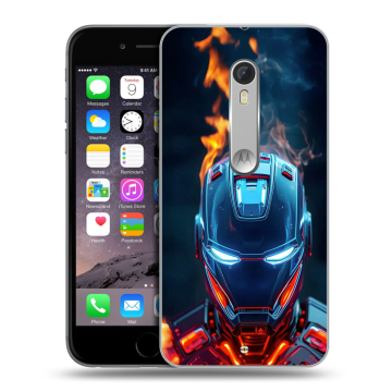 Пластиковый чехол на Motorola Moto X Style с принтом IronMan Железный человек