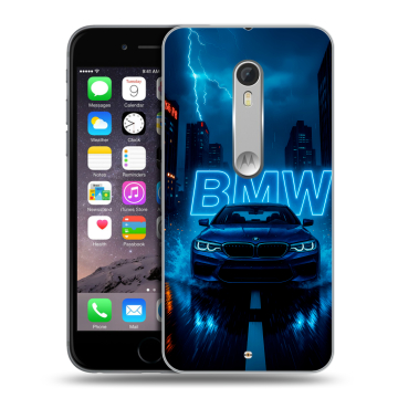 Пластиковый чехол на Motorola Moto X Style с принтом BMW БМВ