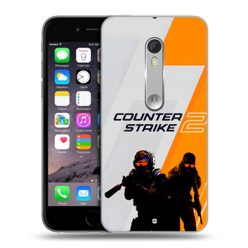 Пластиковый чехол на Motorola Moto X Style с принтом Counter Strike