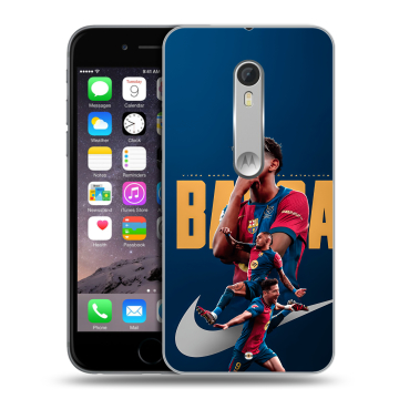 Пластиковый чехол на Motorola Moto X Style с принтом Барселона Barca Yamal 