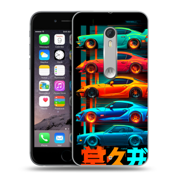Пластиковый чехол на Motorola Moto X Style с принтом машины тачки Пластиковый чехол на Motorola Moto X Style с принтом машины тачки