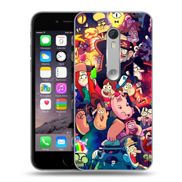 Пластиковый чехол на Motorola Moto X Style с принтом Gravity Falls Гравити Фолз
