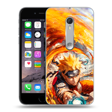 Пластиковый чехол на Motorola Moto X Style с принтом Аниме Наруто Naruto