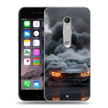Пластиковый чехол на Motorola Moto X Style с принтом BMW БМВ Пластиковый чехол на Motorola Moto X Style с принтом BMW БМВ