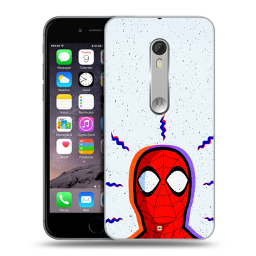 Пластиковый чехол на Motorola Moto X Style с принтом Spiderman Человек паук Пластиковый чехол на Motorola Moto X Style с принтом Spiderman Человек паук