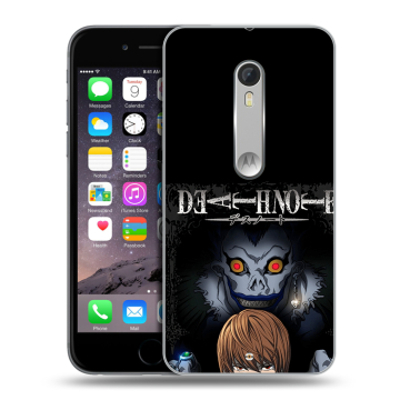 Пластиковый чехол на Motorola Moto X Style с принтом Death note Тетрадь смерти Пластиковый чехол на Motorola Moto X Style с принтом Death note Тетрадь смерти