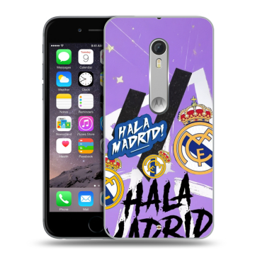 Пластиковый чехол на Motorola Moto X Style с принтом Real Madrid Реал Мадрид