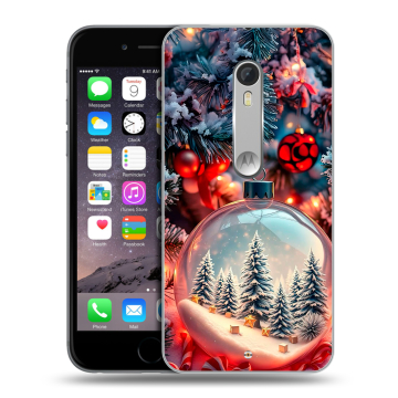 Пластиковый чехол на Motorola Moto X Style с принтом Новый год Пластиковый чехол на Motorola Moto X Style с принтом Новый год