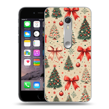 Пластиковый чехол на Motorola Moto X Style с принтом Новый год Пластиковый чехол на Motorola Moto X Style с принтом Новый год