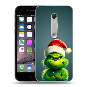 Пластиковый чехол на Motorola Moto X Style с принтом Новый год