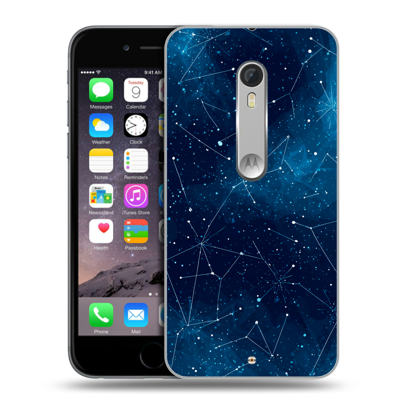 Пластиковый чехол на Motorola Moto X Style с принтом Космос звезды Пластиковый чехол на Motorola Moto X Style с принтом Космос звезды