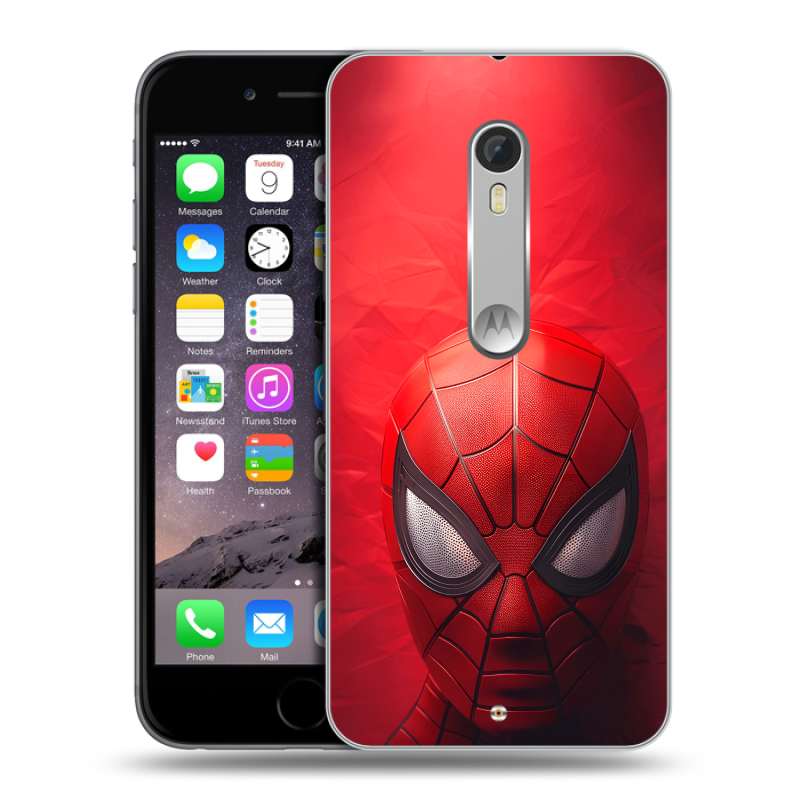 Пластиковый чехол на Motorola Moto X Style с принтом Spiderman Человек паук Пластиковый чехол на Motorola Moto X Style с принтом Spiderman Человек паук