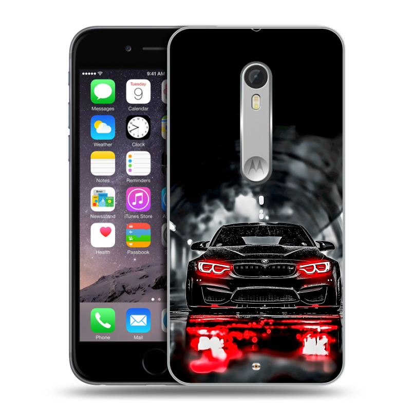 Пластиковый чехол на Motorola Moto X Style с принтом BMW БМВ Пластиковый чехол на Motorola Moto X Style с принтом BMW БМВ