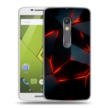 Пластиковый чехол на Motorola Moto X Play с принтом Яркие абстракции