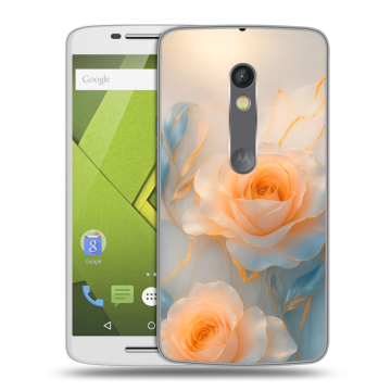 Пластиковый чехол на Motorola Moto X Play с принтом Женский