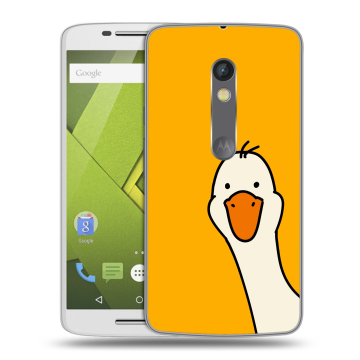 Пластиковый чехол на Motorola Moto X Play с принтом Утка