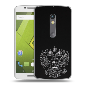 Пластиковый чехол на Motorola Moto X Play с принтом Герб России Пластиковый чехол на Motorola Moto X Play с принтом Герб России