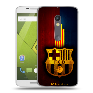 Пластиковый чехол на Motorola Moto X Play с принтом Барселона Barcelona