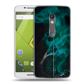 Пластиковый чехол на Motorola Moto X Play с принтом Гарри Поттер Harry Potter
