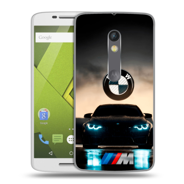 Пластиковый чехол на Motorola Moto X Play с принтом БМВ BMW