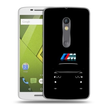 Пластиковый чехол на Motorola Moto X Play с принтом БМВ BMW