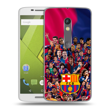 Пластиковый чехол на Motorola Moto X Play с принтом Барселона Barcelona