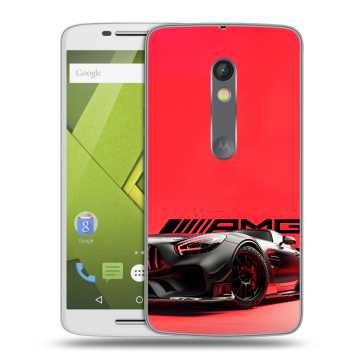 Пластиковый чехол на Motorola Moto X Play с принтом Мерседес Mercedes AMG Пластиковый чехол на Motorola Moto X Play с принтом Мерседес Mercedes AMG