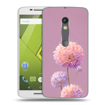 Пластиковый чехол на Motorola Moto X Play с принтом Цветы Пластиковый чехол на Motorola Moto X Play с принтом Цветы