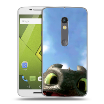 Пластиковый чехол на Motorola Moto X Play с принтом Как приручить дракона