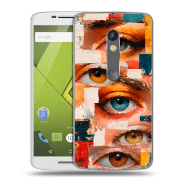 Пластиковый чехол на Motorola Moto X Play с принтом Модный принт Пластиковый чехол на Motorola Moto X Play с принтом Модный принт
