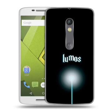 Пластиковый чехол на Motorola Moto X Play с принтом Harry Potter Гарри Поттер