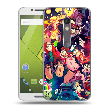Пластиковый чехол на Motorola Moto X Play с принтом Gravity Falls Гравити Фолз