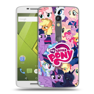 Пластиковый чехол на Motorola Moto X Play с принтом My little pony Дружба чудо Пластиковый чехол на Motorola Moto X Play с принтом My little pony Дружба чудо